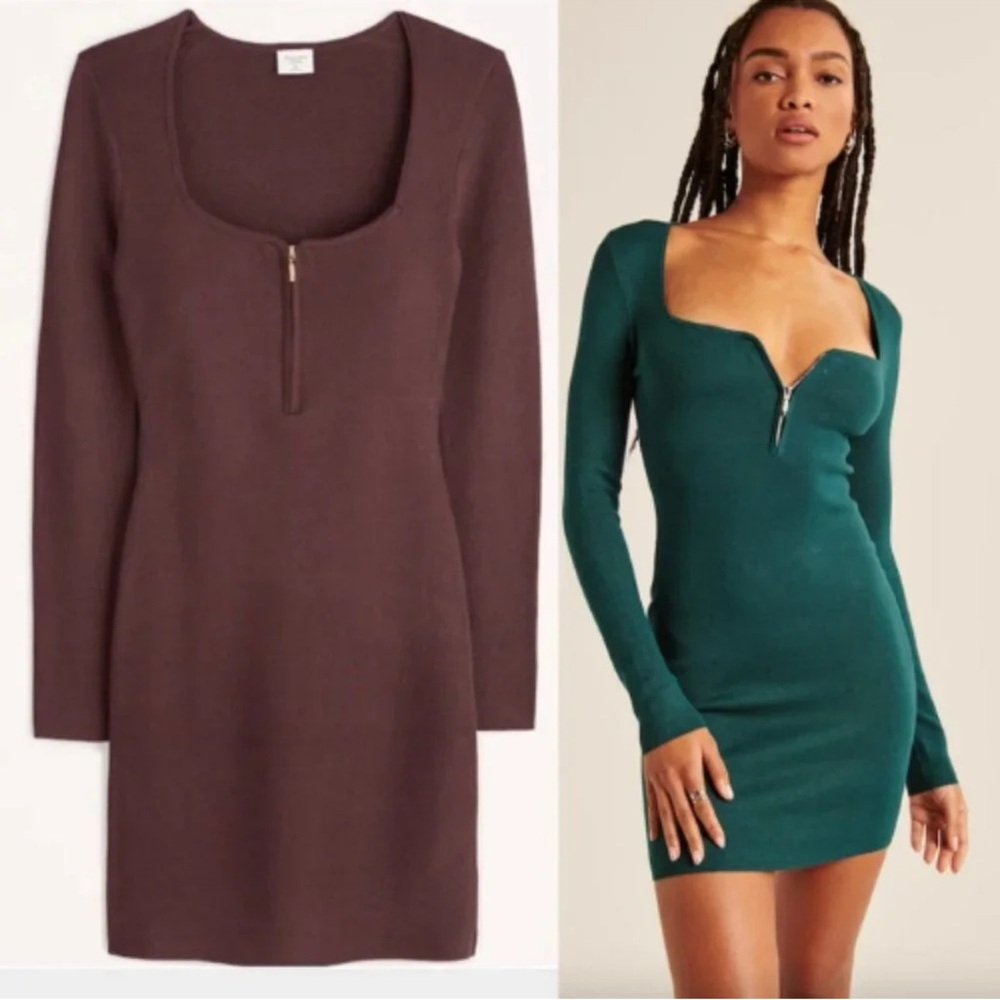 Abercrombie & Fitch Teal Long Sleeve Dress
